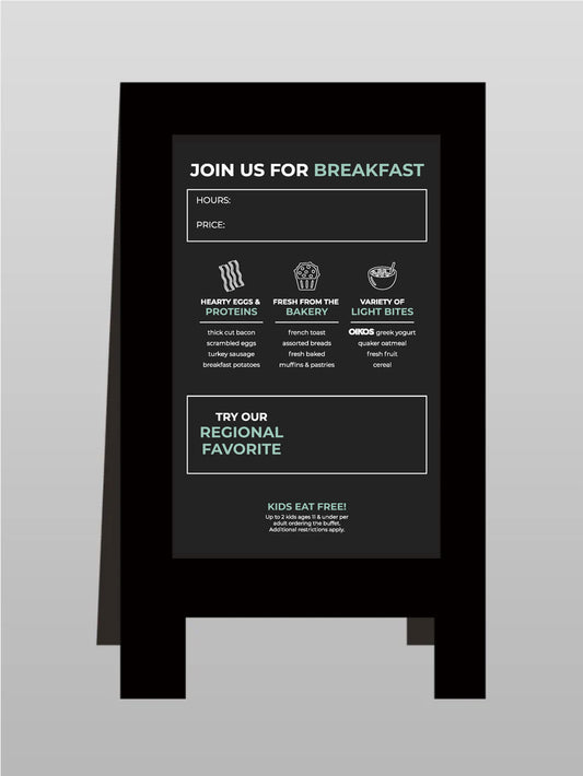 A-Frame Menu Board