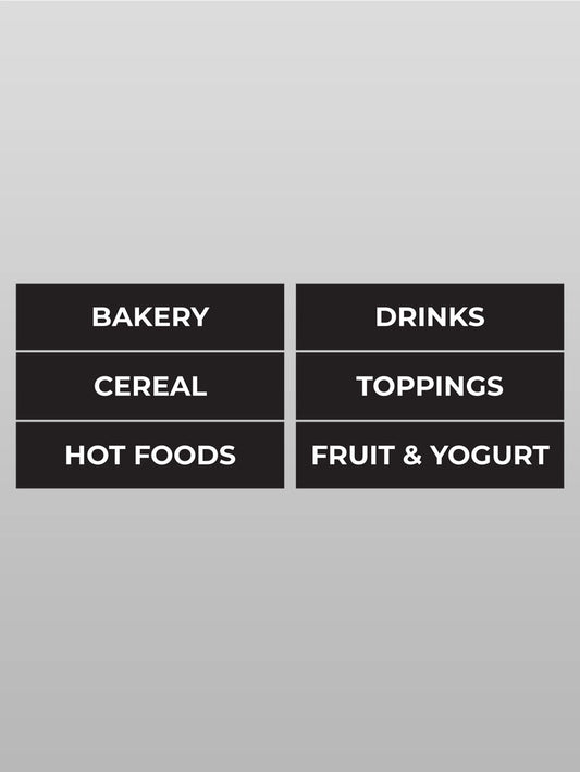 Station Category Signs - Hanging (Kit of 6)