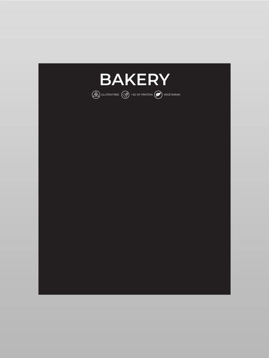 Bakery Menu with Calories - Counter