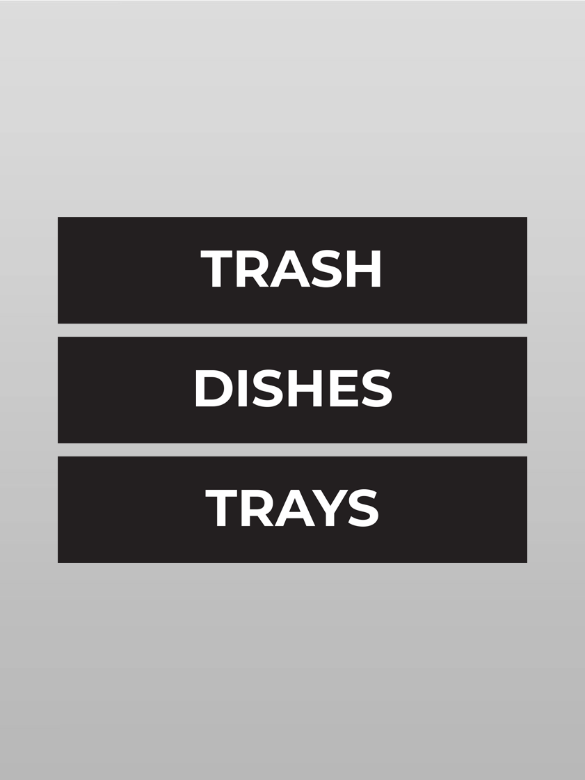 Inserts for Food Cart (Set of 3)