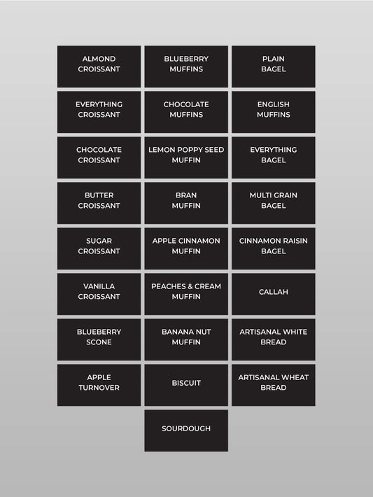 Bakery Case Easels (Set of 25)