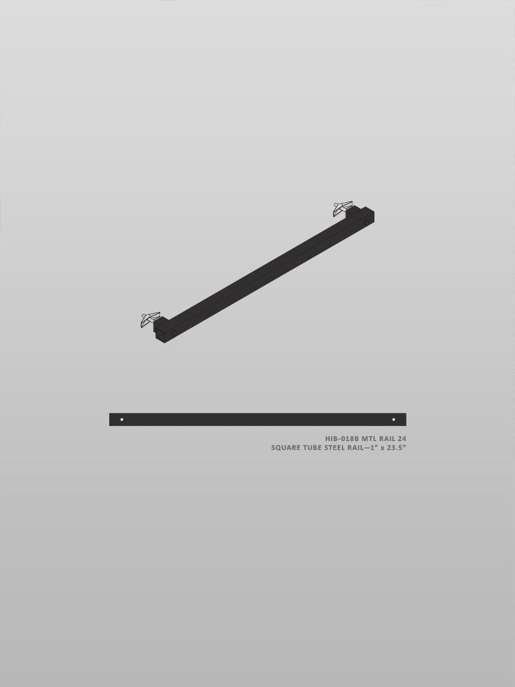 Hanging Rail 24"