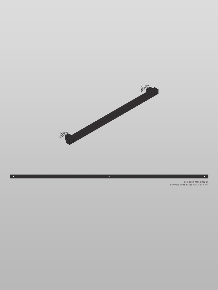 Hanging Rail 54"