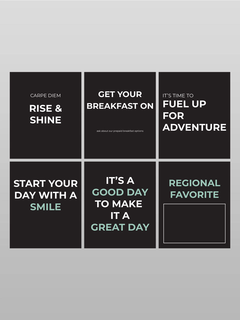 Wall Mounted Signage – Holiday Inn Breakfast Program