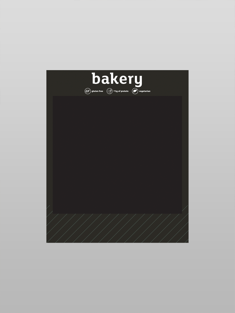 Bakery Menu with Calories - Counter