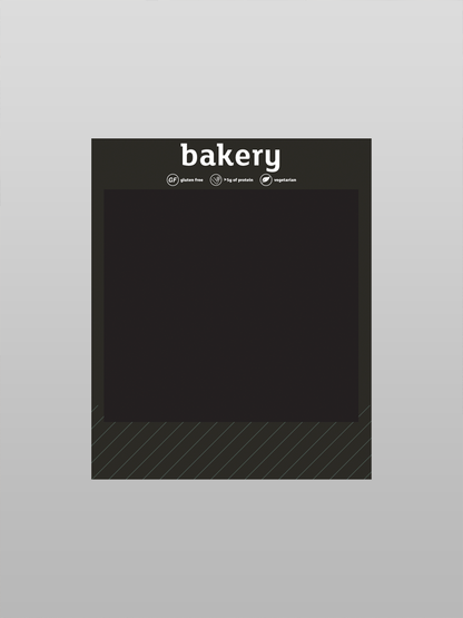 Bakery Menu with Calories - Counter
