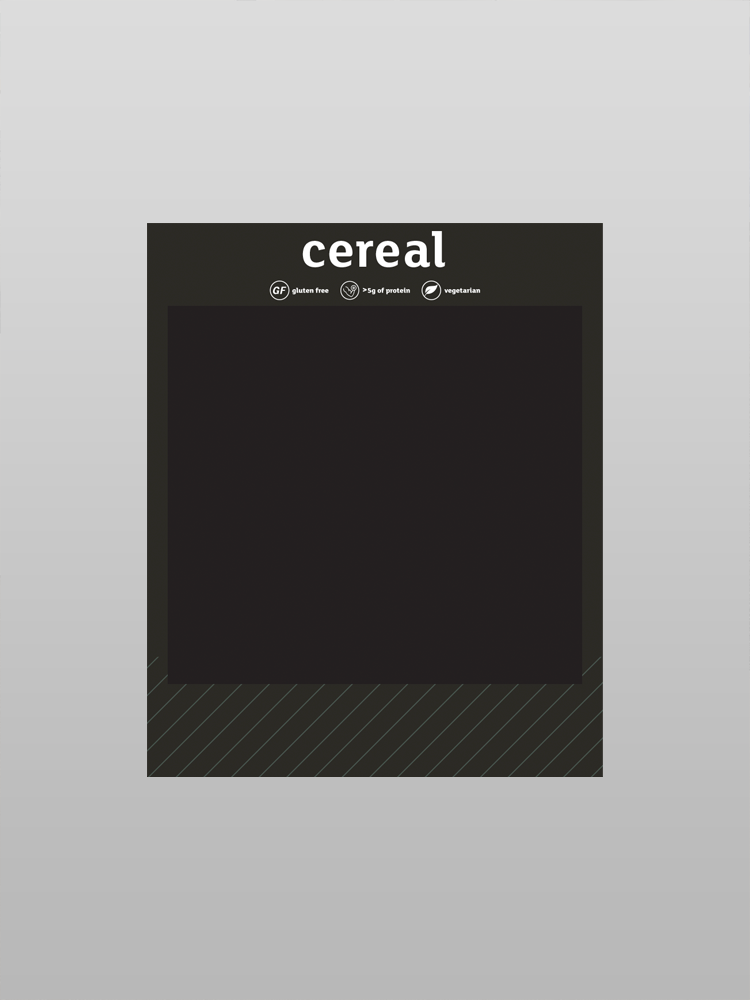 Cereal Menu with Calories - Counter